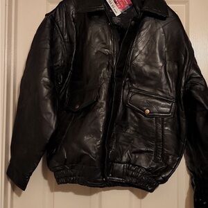 Men's Black Leather Jacket